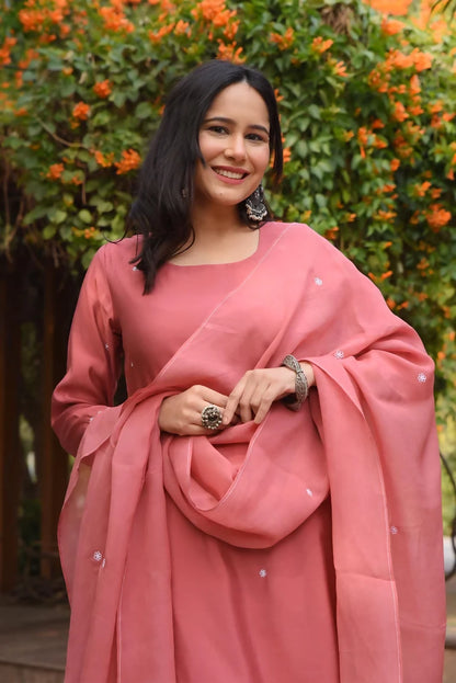 Dusty Rose Kurta Set