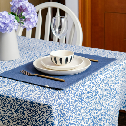 Whispers of the Sea Wipeable Anti-slip Cotton Tablecloth - RECTANGLE