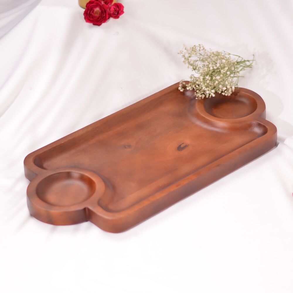 2 Bowl Rectangular Serveware | Platter