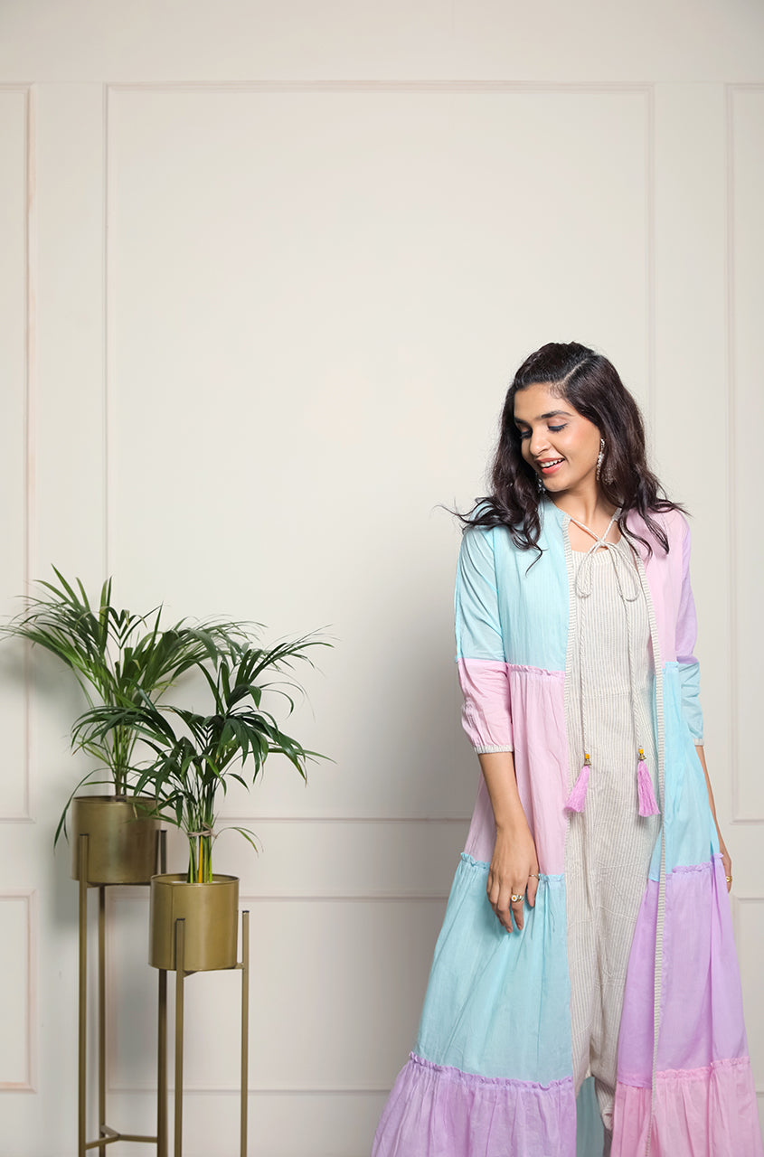 Jacket With Dhoti Jumpsuit