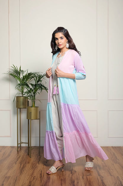 Jacket With Dhoti Jumpsuit