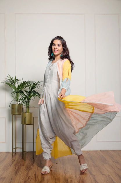 Jacket With Dhoti Jumpsuit