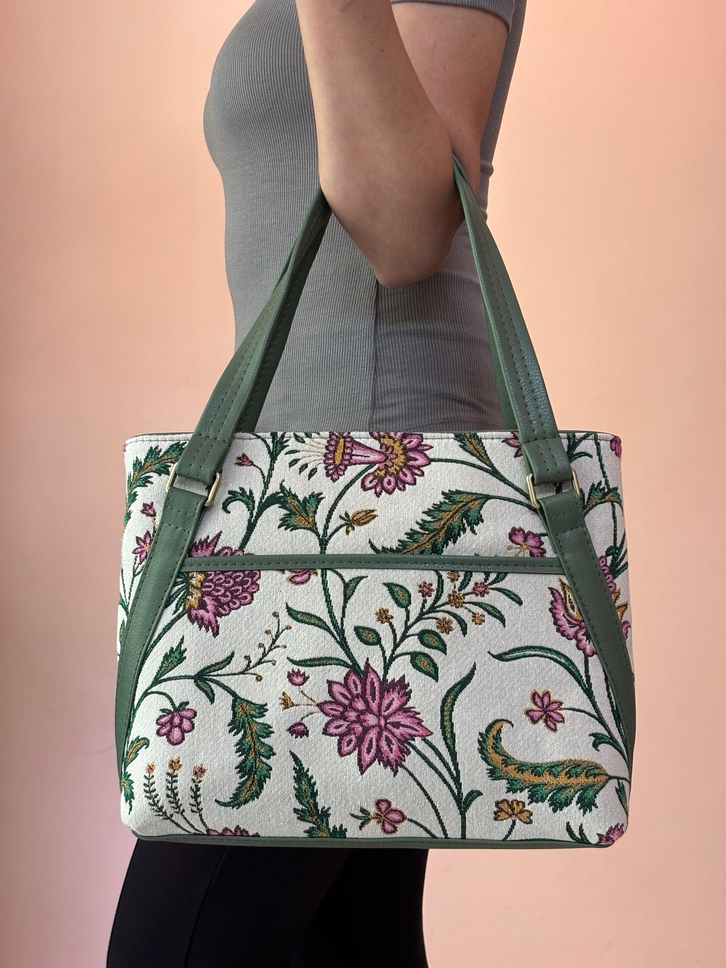 Vintage Bloom Handcrafted Tote