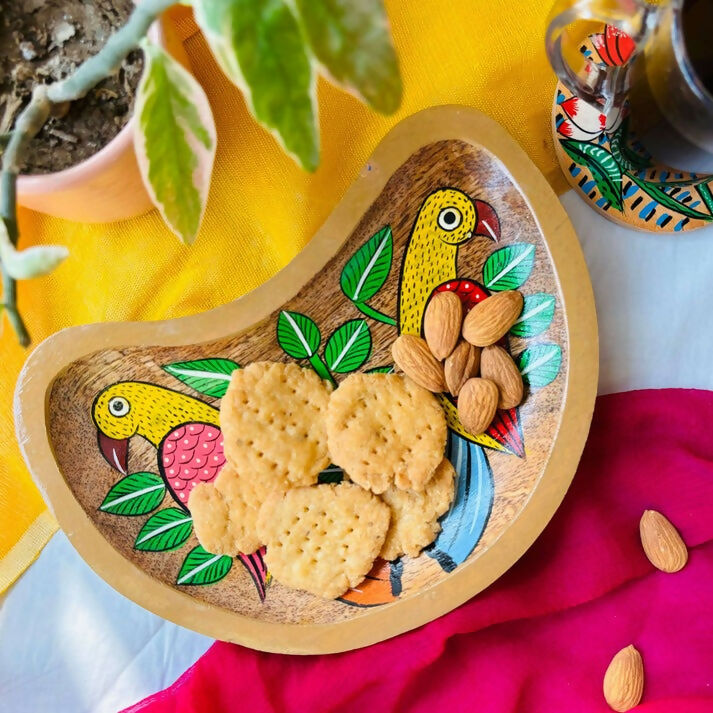 Maitri - Moon Shaped Wooden Platter