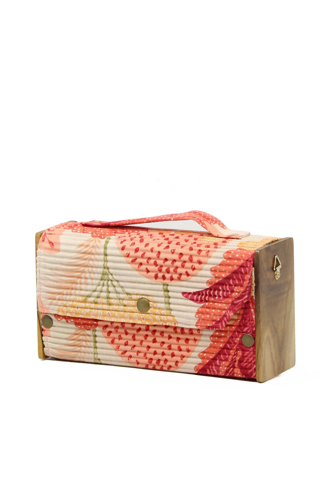 Springtale & Solid Olive Box Clutch - Changeable Sleeve