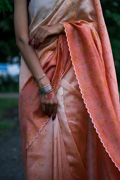 Natural Flower Dyed Avantika Chanderi Silk Saree