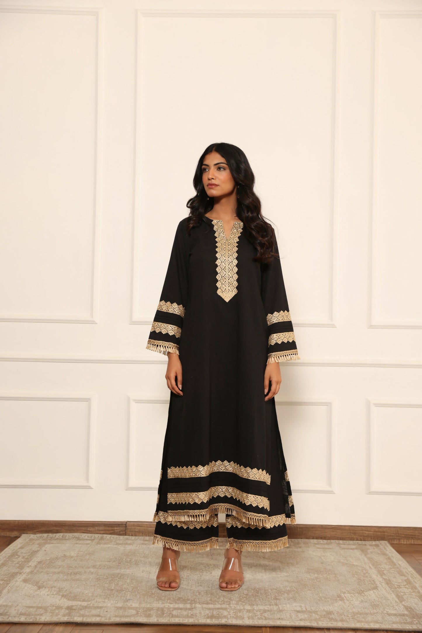 Leela Black Pakistani Suit Set