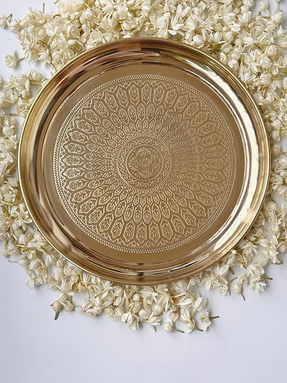 Brass Rangoli Thali