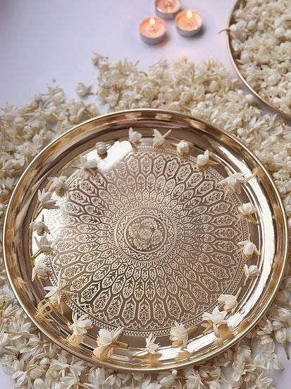 Brass Rangoli Thali