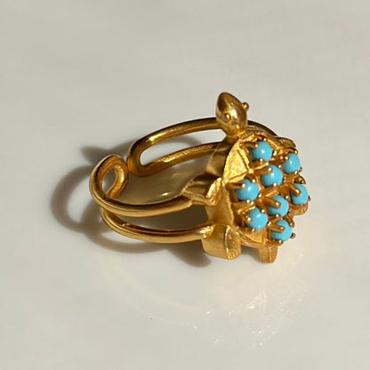 Turtle Turquoise Ring