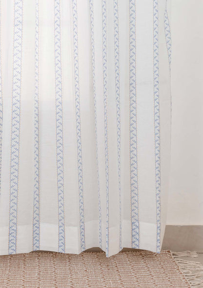 Light Filtering - Oriental Stripes Cotton Sheer Geometric Curtain