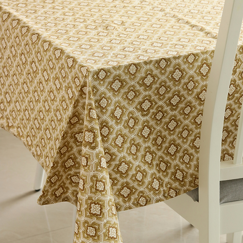 Chai & Toast - Wipeable & Anti Slip Cotton Tablecloth - ROUND