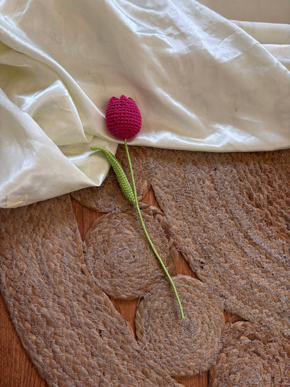 Handcrafted Crochet Tulip