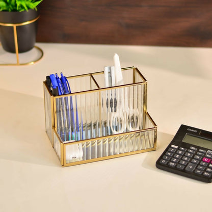 Fluted Glass Multipurpse Organizer