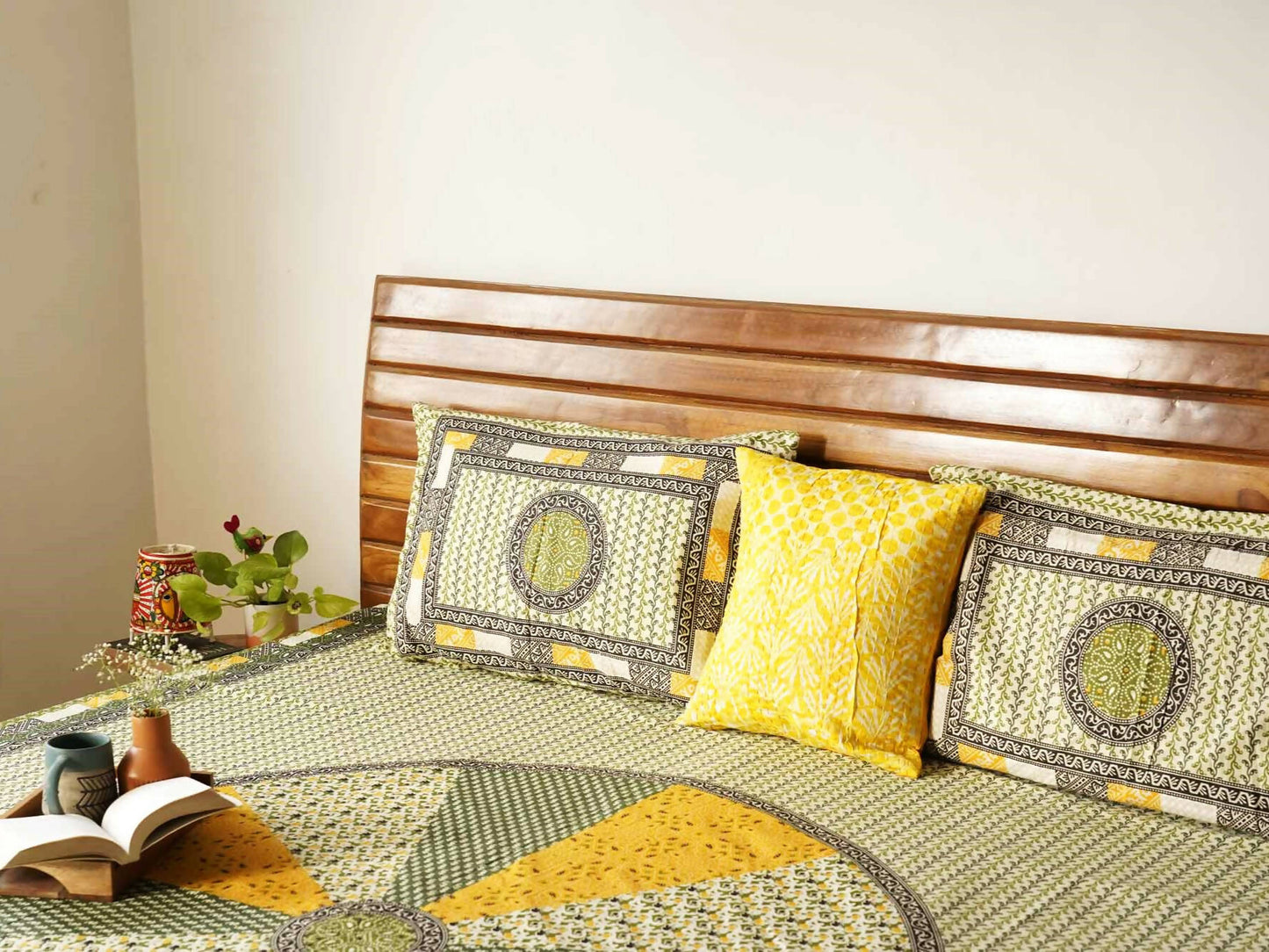 Rangrez – Yellow – Double Bed Bedsheet