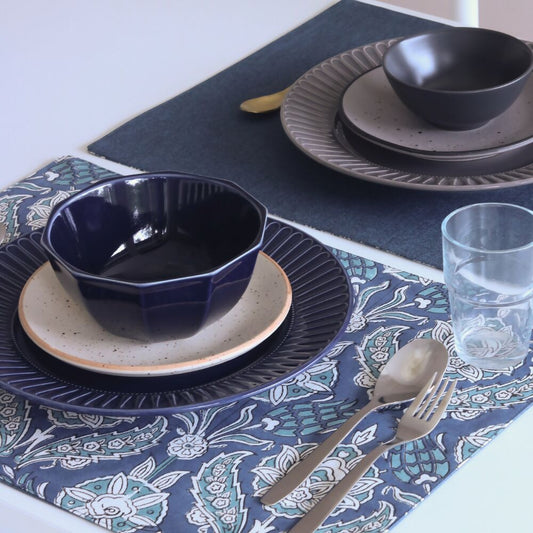 Stormy Skies Wipeable & Reversible Cotton Placemats