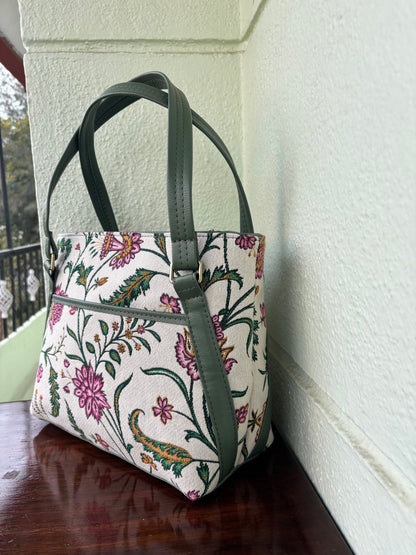 Vintage Bloom Handcrafted Tote