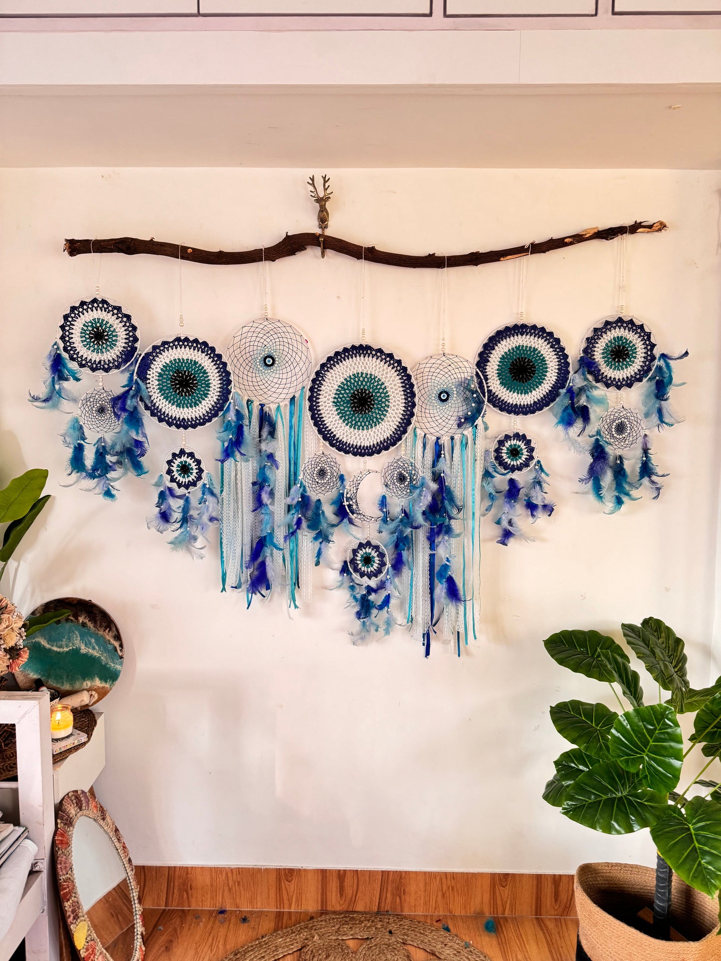 Evil Eye Cluster Dreamcatcher