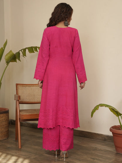 Rani Gulaab Cotton Kurta Set