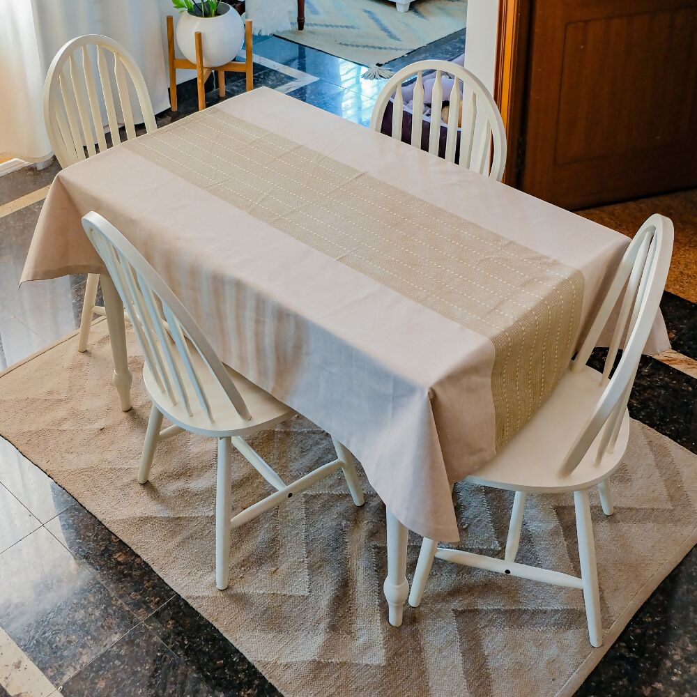 Woven Desert Sand Wipeable & Anti-slip Tablecover - RECTANGLE