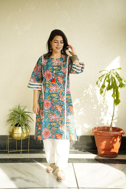 Printed Afghani Chogha Set