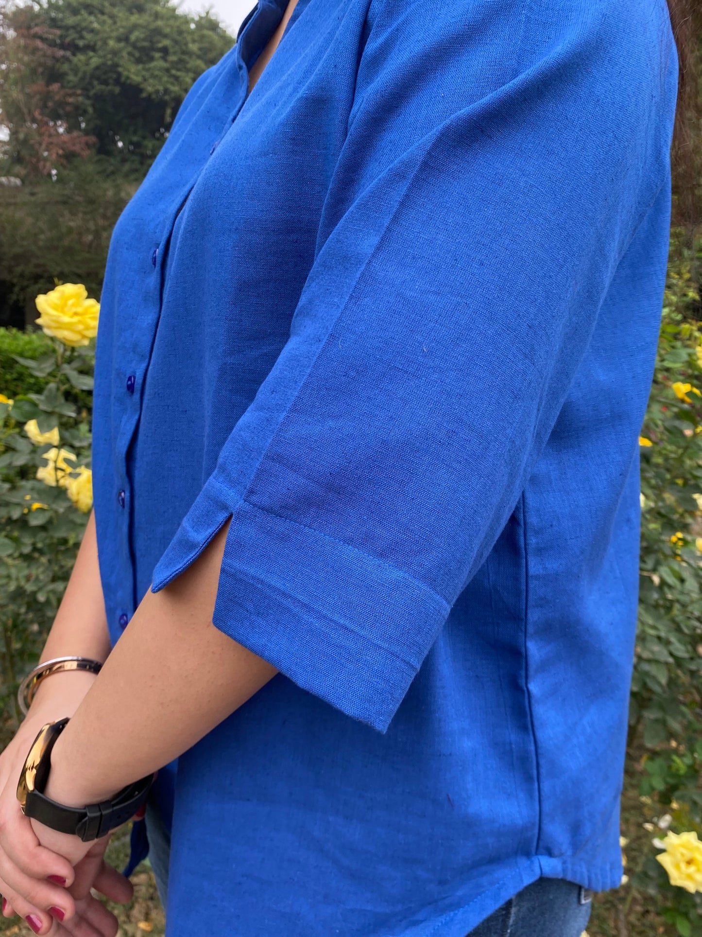 Geet Blue Cotton Shirt