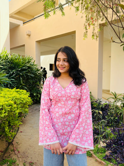 Roohani Handblock Print Kurti