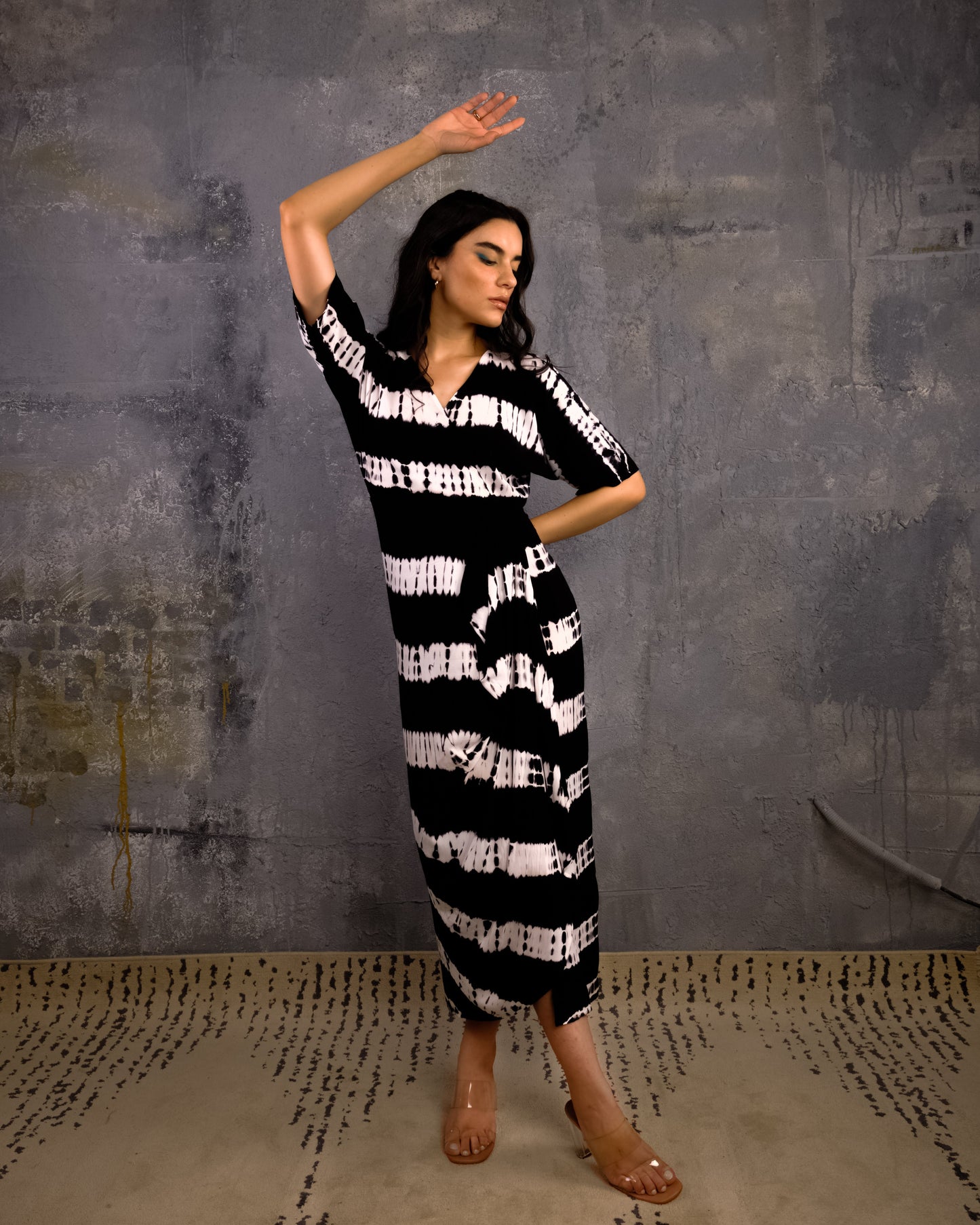 Alya Viscose Kaftan Dress