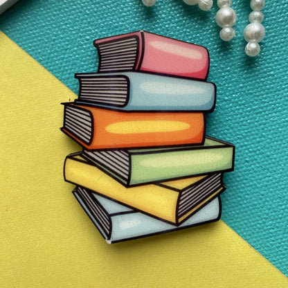 Books Fridge Magnet