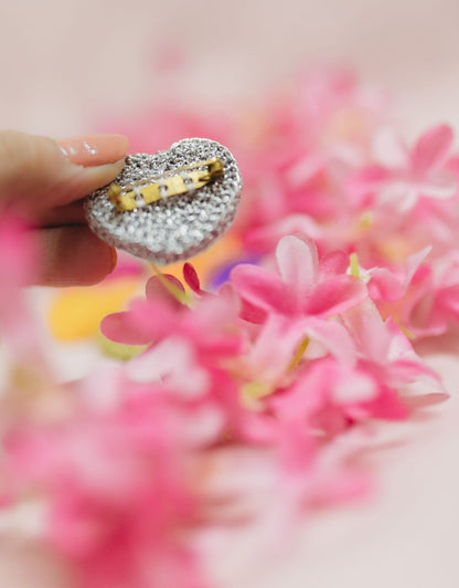 Handcrafted Little Hearts Brooches (Set of 4)