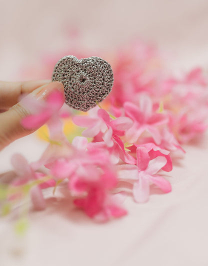 Handcrafted Little Hearts Brooches (Set of 4)