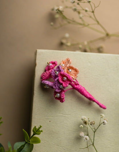 Handcrafted Pearl Jewel Brooch