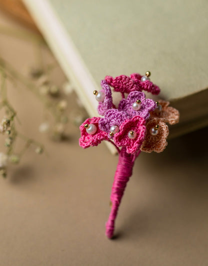 Handcrafted Pearl Jewel Brooch