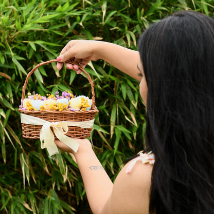 Scented Candles Basket Bouquet