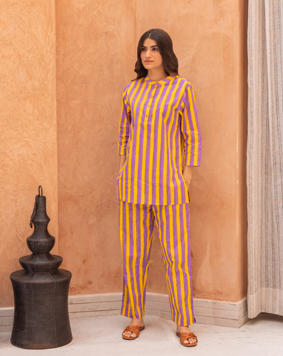 Bandstands Short Kurta Pyjama - Soft Cotton Co-ord Set