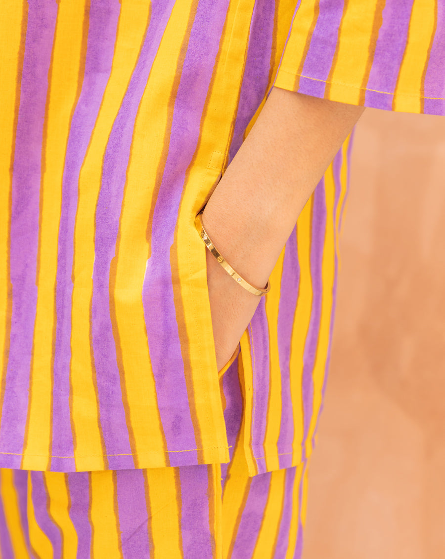 Bandstands Short Kurta Pyjama - Soft Cotton Co-ord Set