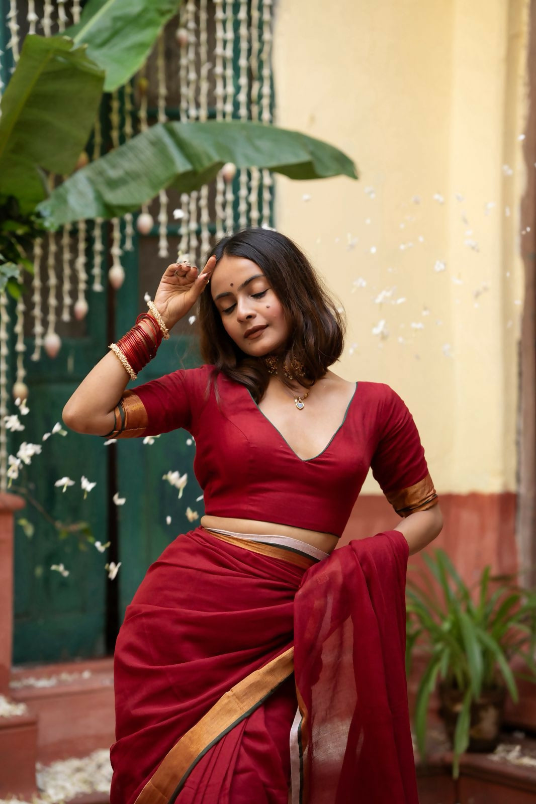 Maroon Kumkum Blouse