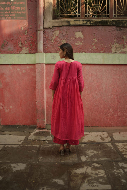 Berry Pink Kurta Set