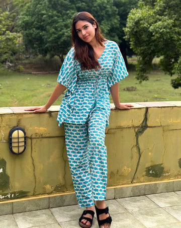 Happy Hippos Chill Jams Cotton Co-ord Set