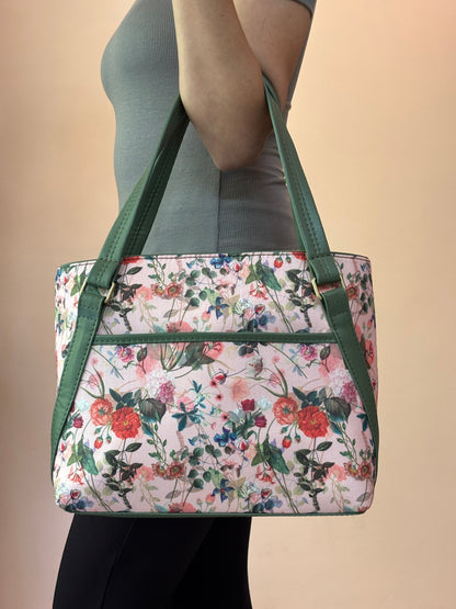 Botanical Bloom Handcrafted Tote