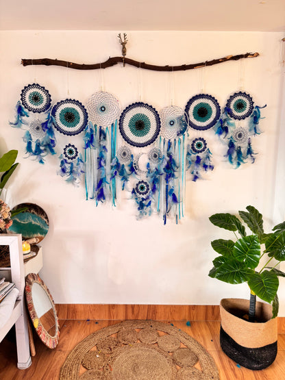 Evil Eye Cluster Dreamcatcher