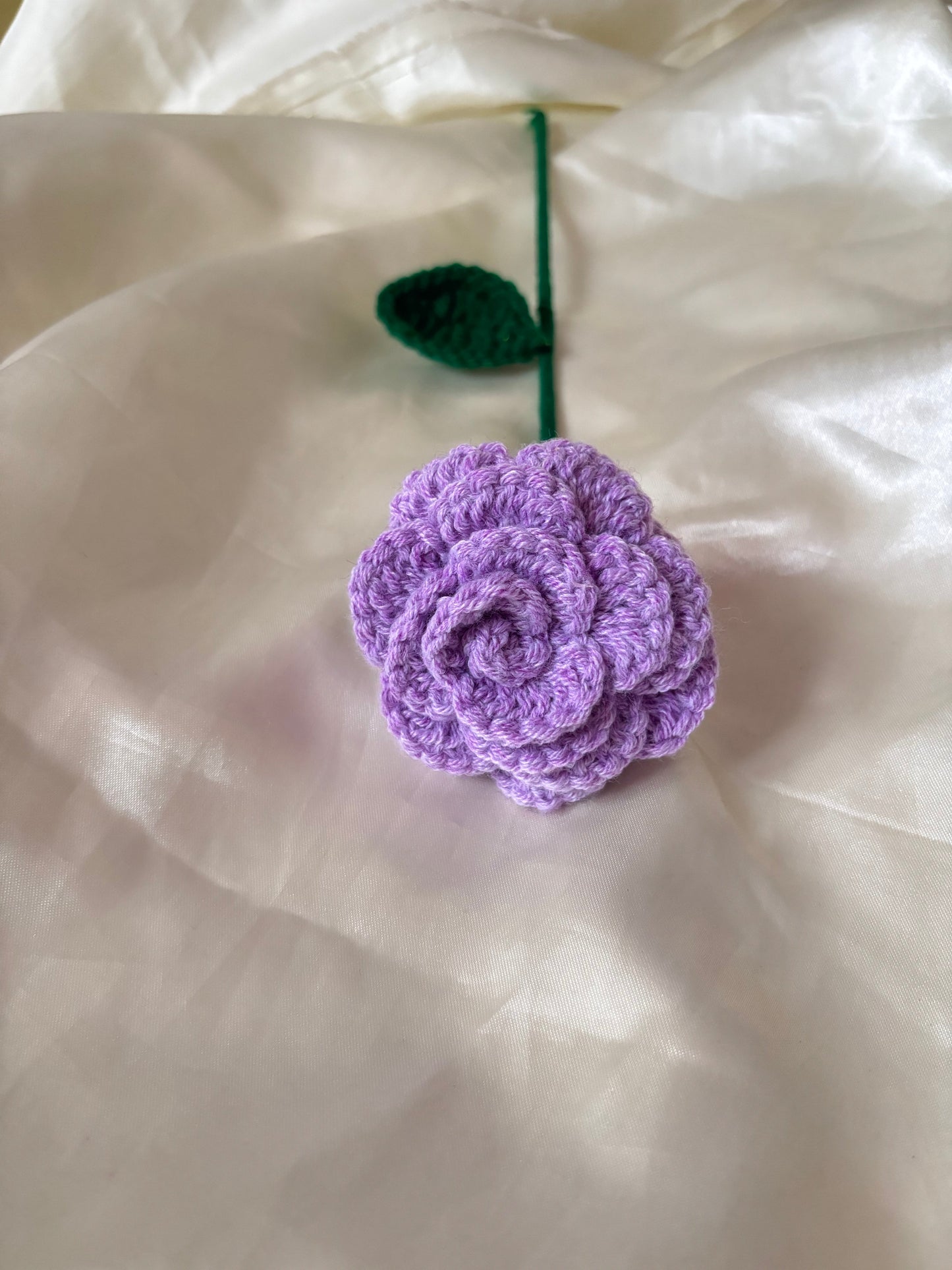 Handcrafted Crochet Rose