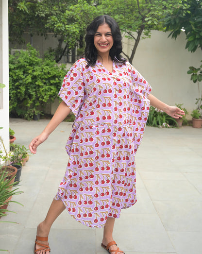 Cherries Bee Bee Kaftan Shirt