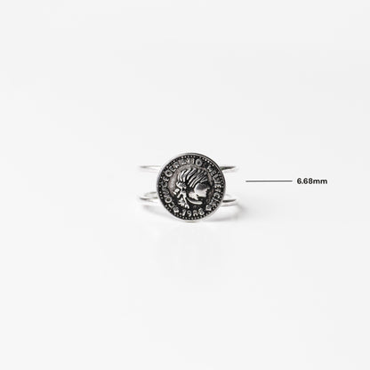 Silver Coin Ring