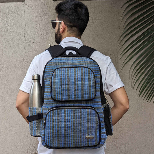 Upcycled Handwoven: The Commuter Backpack