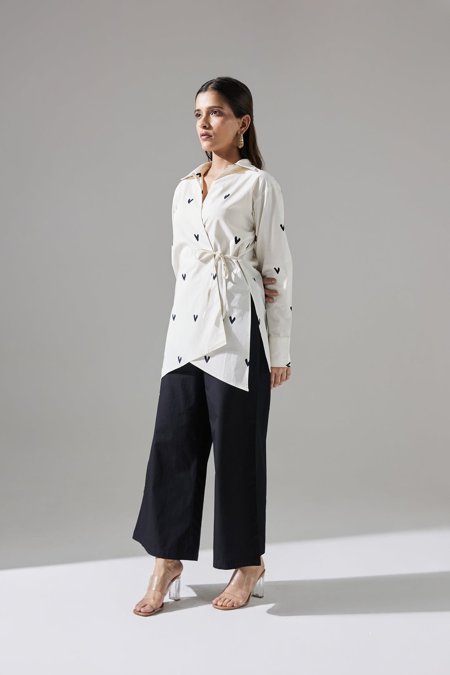 Daisy Wrap Poplin Shirt