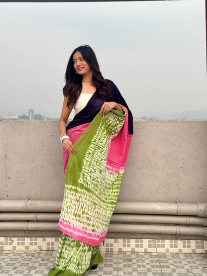 Manmohini Shibori Saree