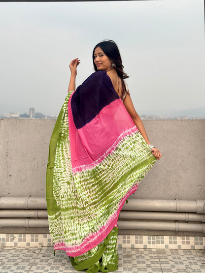 Manmohini Shibori Saree