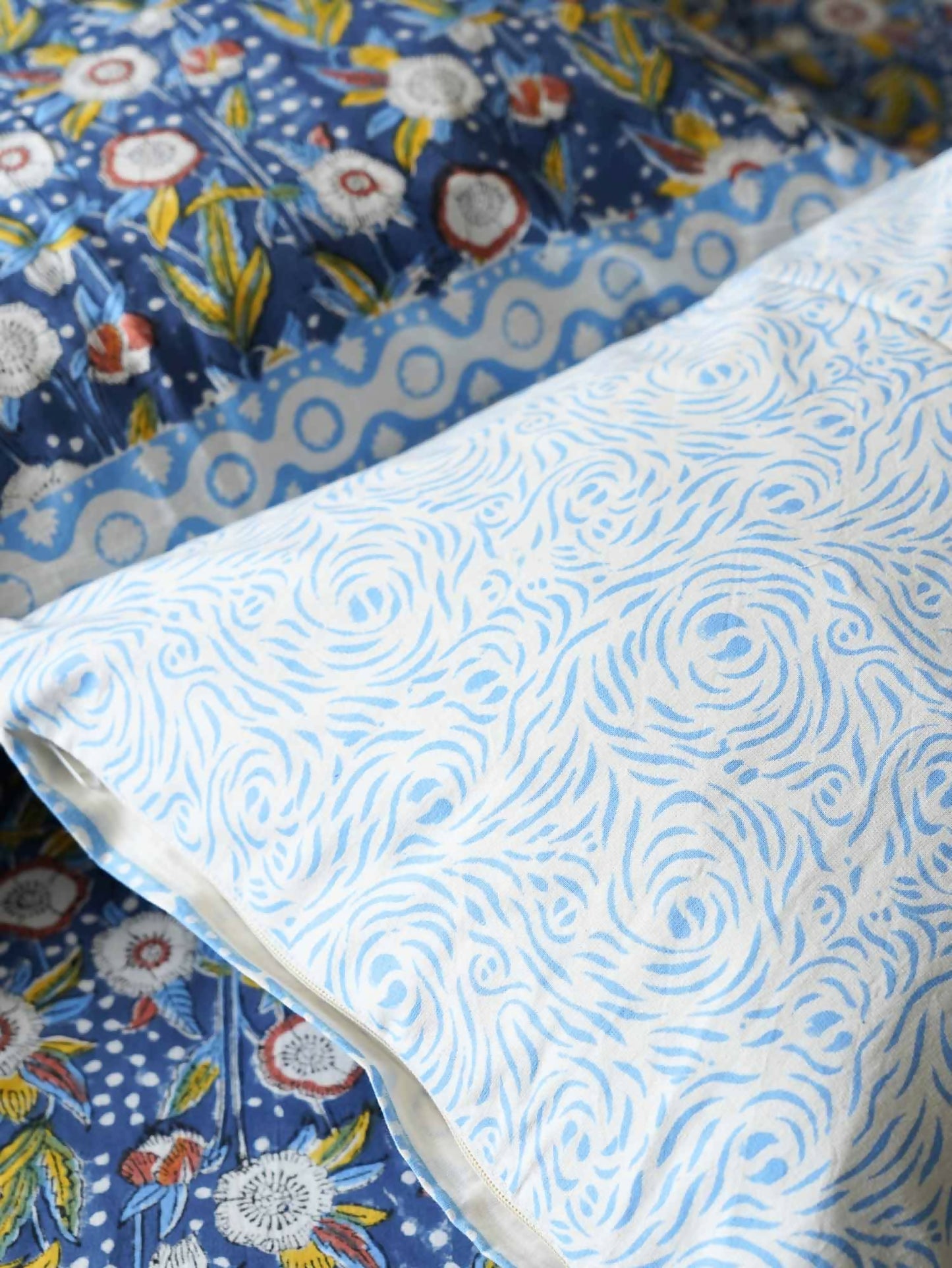 Starry Night - Handblock Bedsheet (108x108 Inches)