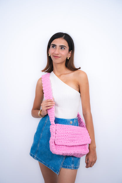 Basic Pink Cross Body Bag